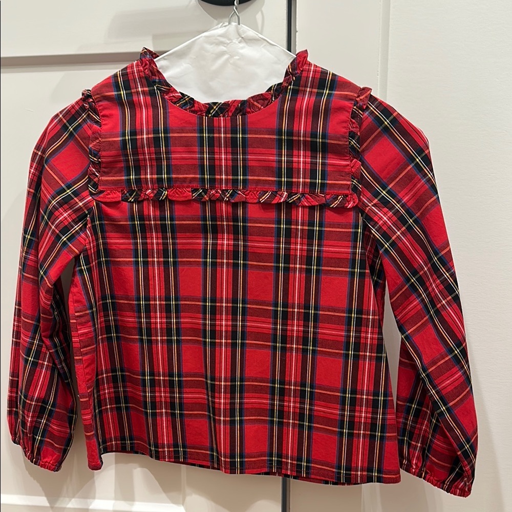 Plaid Red Girls Shirt